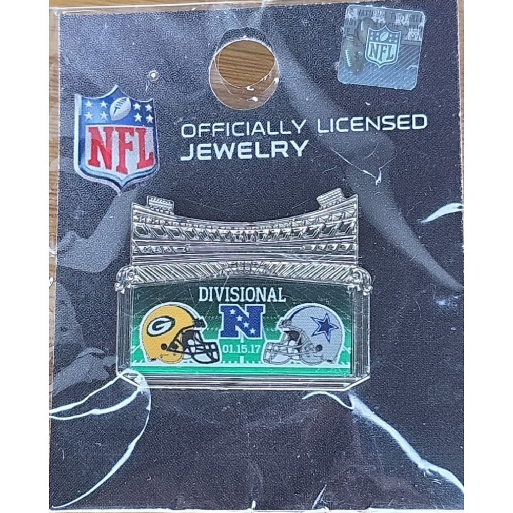 GREEN BAY PACKERS VS DALLAS COWBOYS – JANUARY 15, 2017 – GAME DAY PIN – NEW